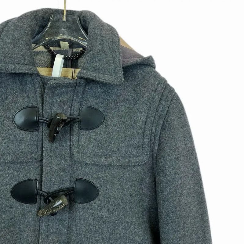 Burberry Burberry Grey Cotton Long Winter Coat for Women Size XS / US 0-2 / IT 36-38 - 3 Thumbnail