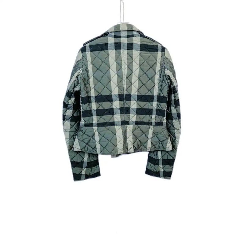 Burberry Burberry Green Checkered Cotton Jacket Size S / US 4 / IT 40 - 2 Thumbnail