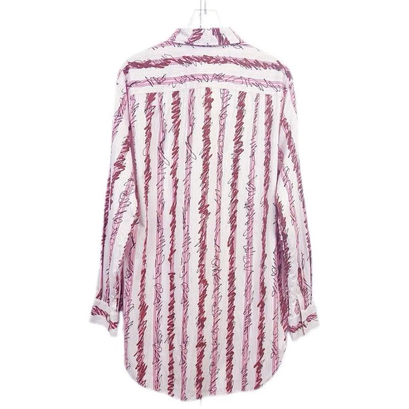 Burberry Burberry Long Sleeve Red Cotton Shirt Size XL / US 12-14 / IT 48-50 - 2 Thumbnail
