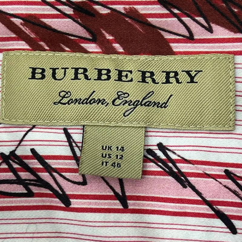 Burberry Burberry Long Sleeve Red Cotton Shirt Size XL / US 12-14 / IT 48-50 - 5 Thumbnail