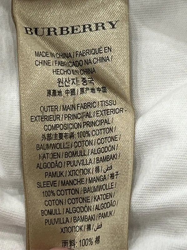Burberry Burberry Summer White Cotton T-Shirt Size S / US 4 / IT 40 - 7 Thumbnail