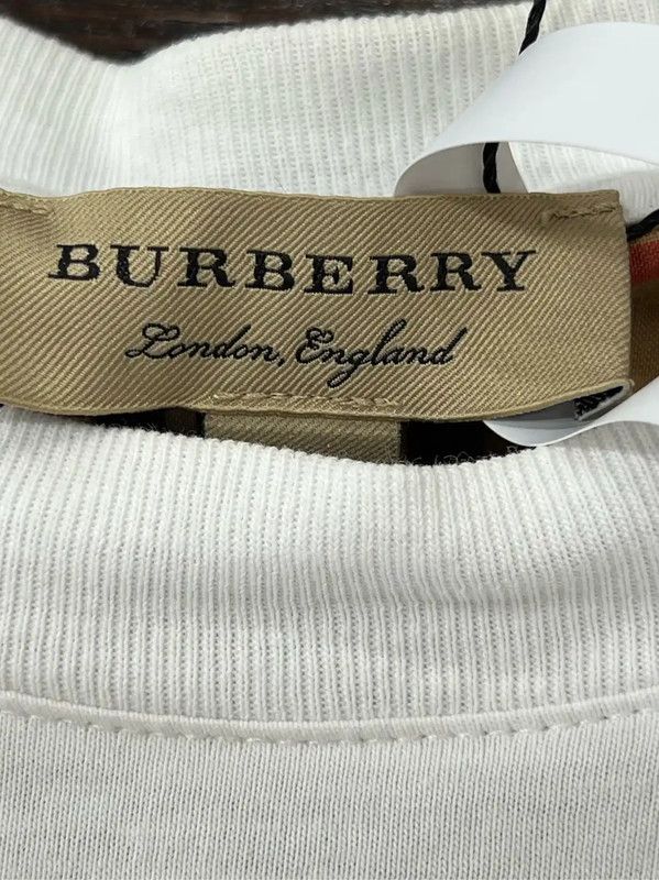 Burberry Burberry Summer White Cotton T-Shirt Size S / US 4 / IT 40 - 5 Thumbnail