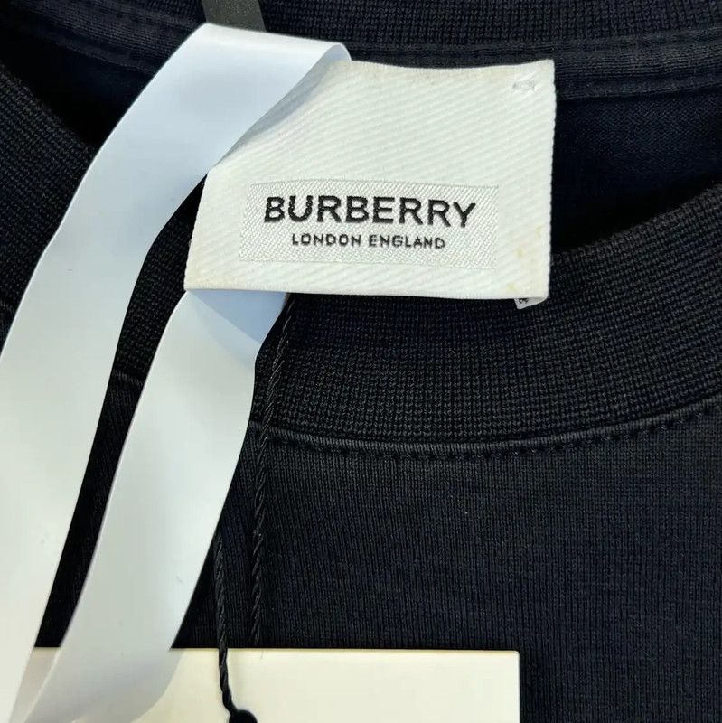 Burberry Burberry Black Cotton Short Sleeve T-Shirt Size XS / US 0-2 / IT 36-38 - 5 Thumbnail