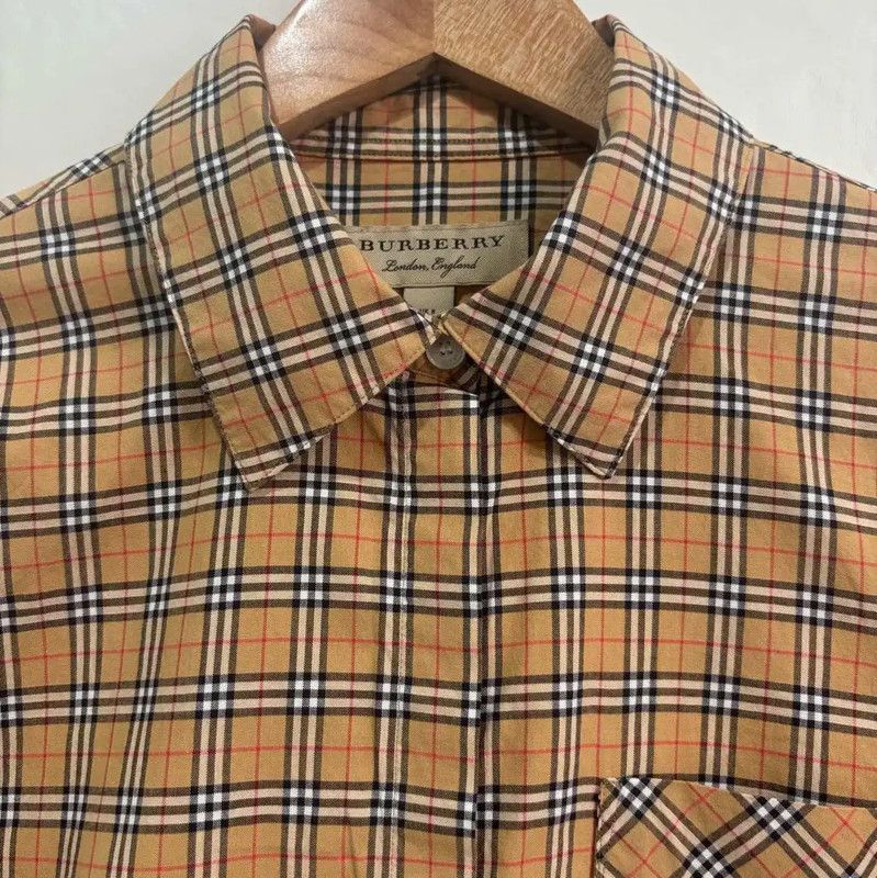 Burberry Burberry Long Sleeve Checkered Cotton Shirt Size M / US 6-8 / IT 42-44 - 5 Thumbnail