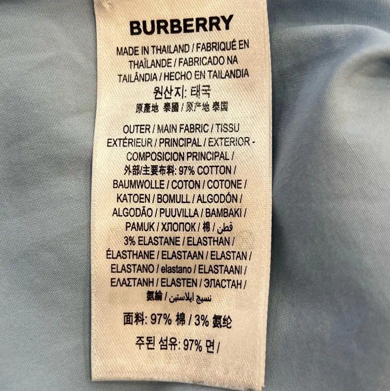 Burberry Burberry Women's M Blue Long Sleeve Shirt Size M / US 6-8 / IT 42-44 - 7 Thumbnail