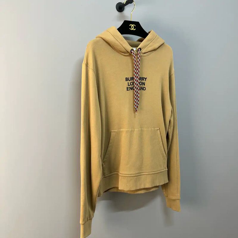 Burberry Burberry Beige Cotton Women's Hoodie Size S / US 4 / IT 40 - 3 Thumbnail
