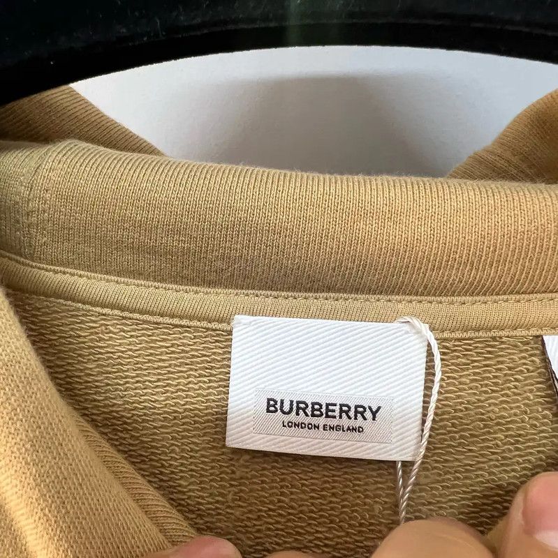Burberry Burberry Beige Cotton Women's Hoodie Size S / US 4 / IT 40 - 5 Thumbnail