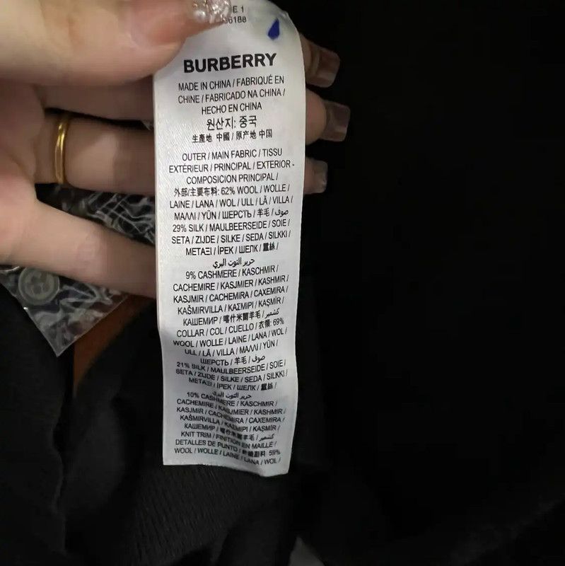 Burberry Burberry Women's Black Wool Cardigan Size XXS / US 00 / IT 34 - 4 Thumbnail