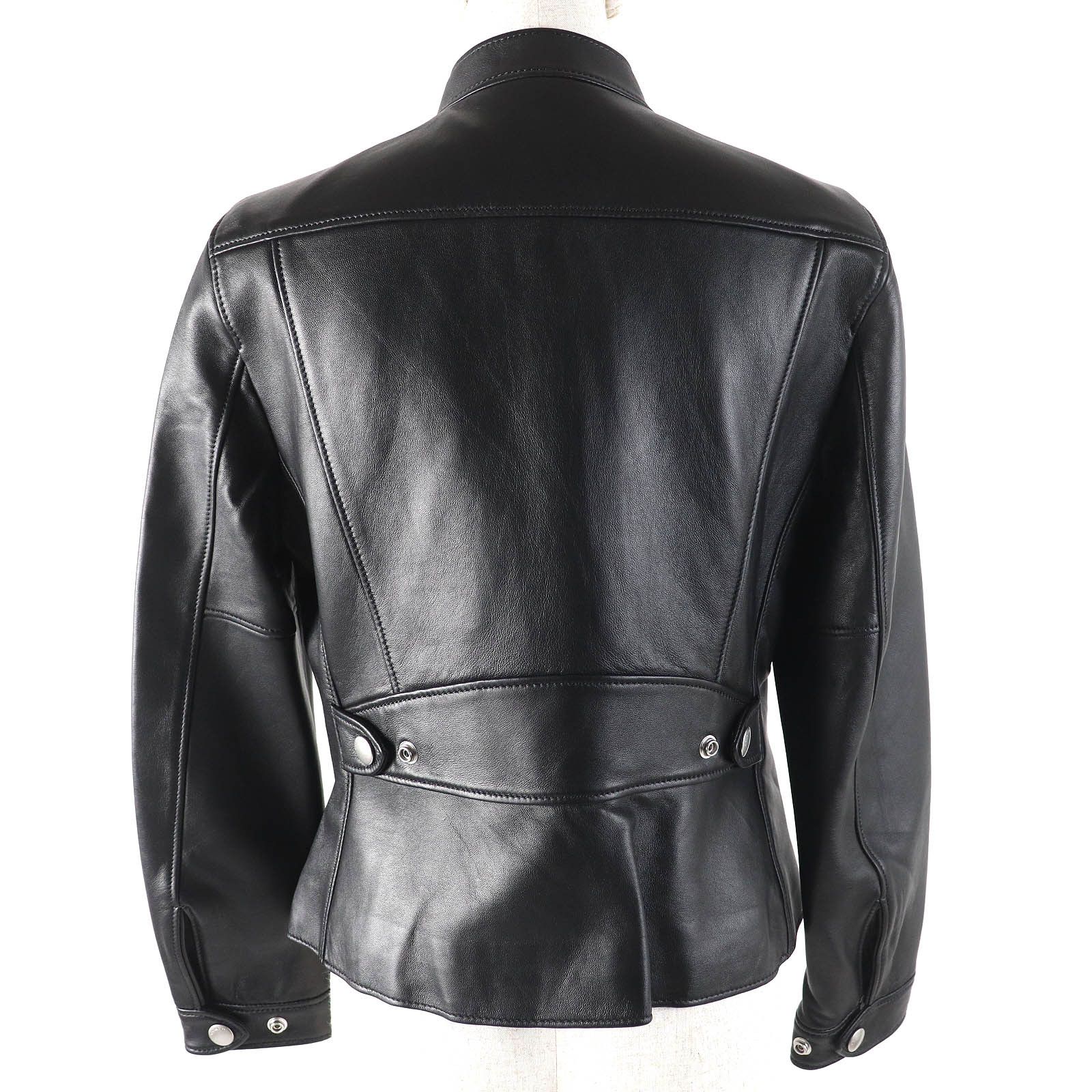 Coach Coach Coach Uptown Racer Jacket Sheep Leather Jacket Leather Outerwear F33830 DUTY FREE for USA Size ONE SIZE - 3 Thumbnail