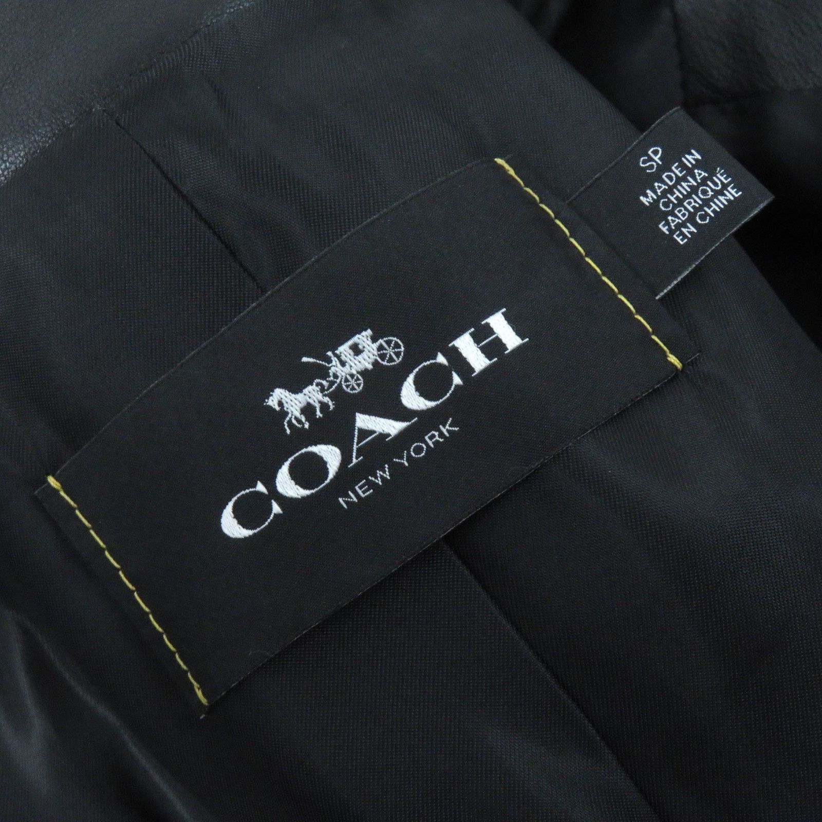 Coach Coach Coach Uptown Racer Jacket Sheep Leather Jacket Leather Outerwear F33830 DUTY FREE for USA Size ONE SIZE - 11 Thumbnail