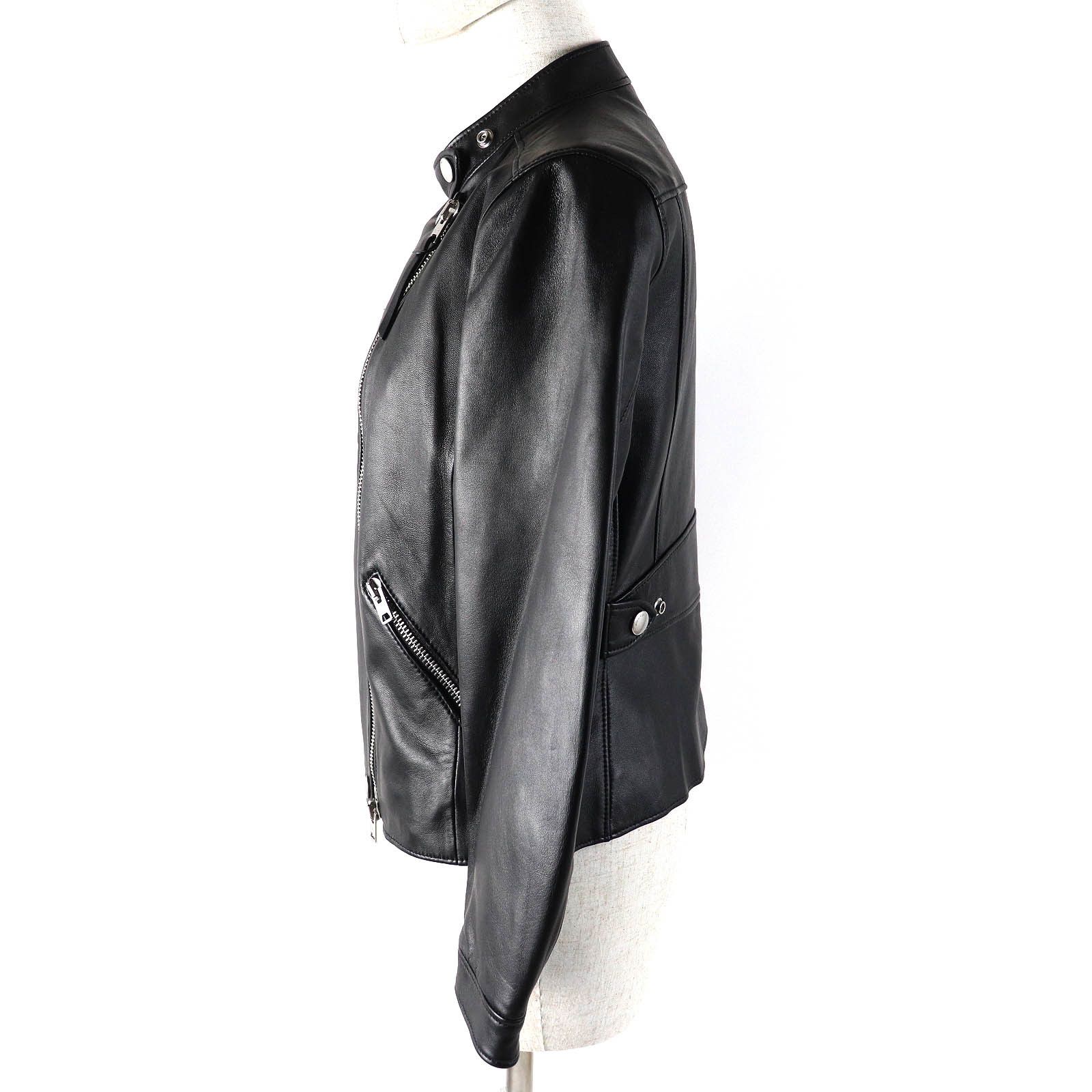 Coach Coach Coach Uptown Racer Jacket Sheep Leather Jacket Leather Outerwear F33830 DUTY FREE for USA Size ONE SIZE - 2 Thumbnail