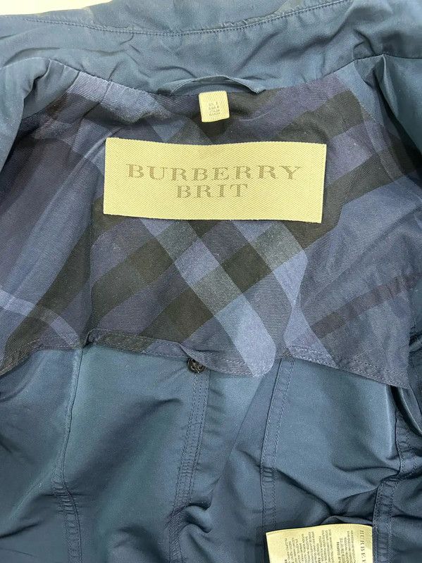 Burberry Burberry Women's Short Navy Spring Autumn Trench Coat Size S / US 4 / IT 40 - 6 Thumbnail