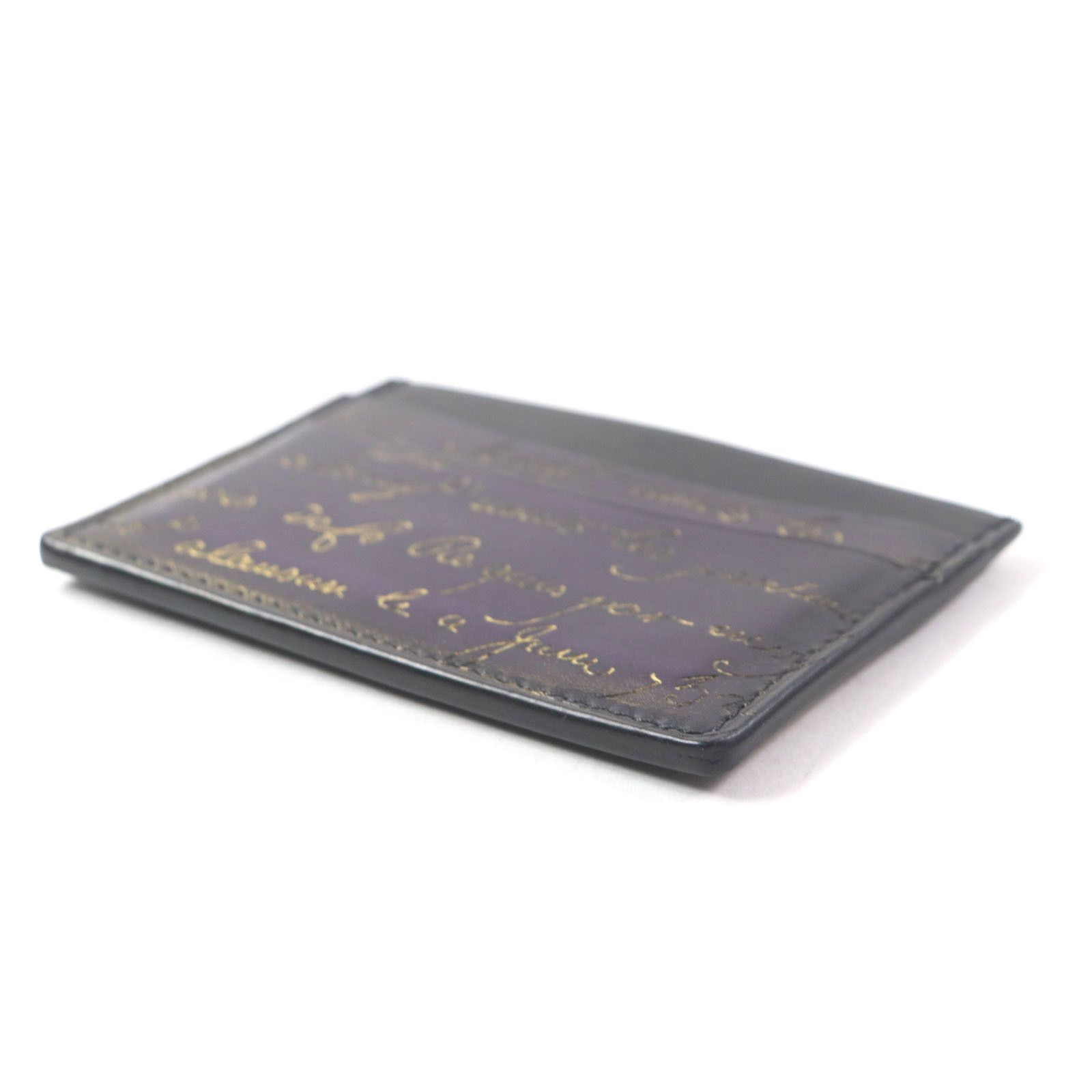 Other Other Berluti BANBOU Calligraphy Golden Patine Leather Card Case Leather Card Case DUTY FREE for USA Size ONE SIZE - 4 Thumbnail