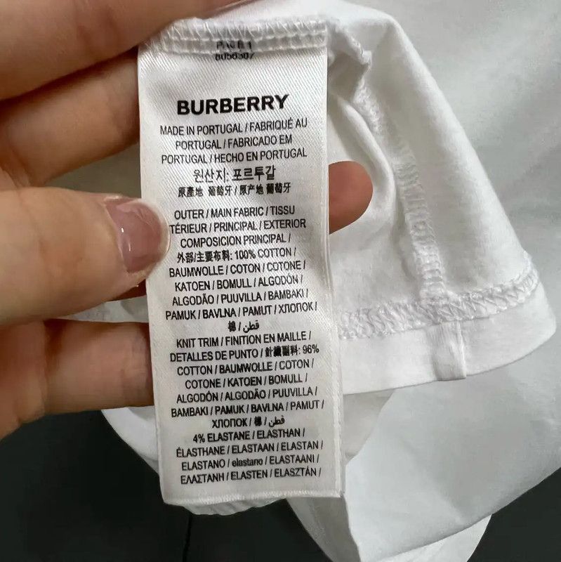 Burberry Burberry White Graphic Short Sleeve T-Shirt Size XS / US 0-2 / IT 36-38 - 4 Thumbnail