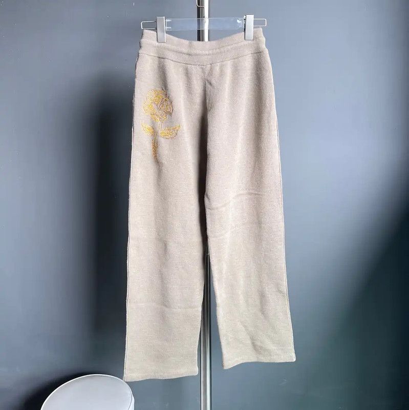 Burberry Burberry Khaki Cotton Casual Trousers for Women Size 22" - 2 Thumbnail