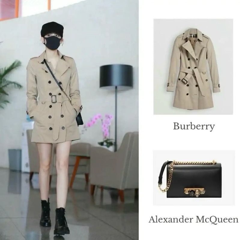 Burberry Burberry Beige Check Mid-Length Trench Coat Size M / US 6-8 / IT 42-44 - 7 Thumbnail