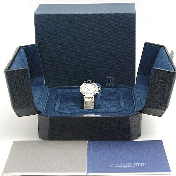 Harry Winston Harry Winston Harry Winston White Gold Premier Chronograph Watch 200UCQ32WLWD Calfskin Quartz 200UCQ32WLWD DUTY FREE for USA Size ONE SIZE - 10 Thumbnail
