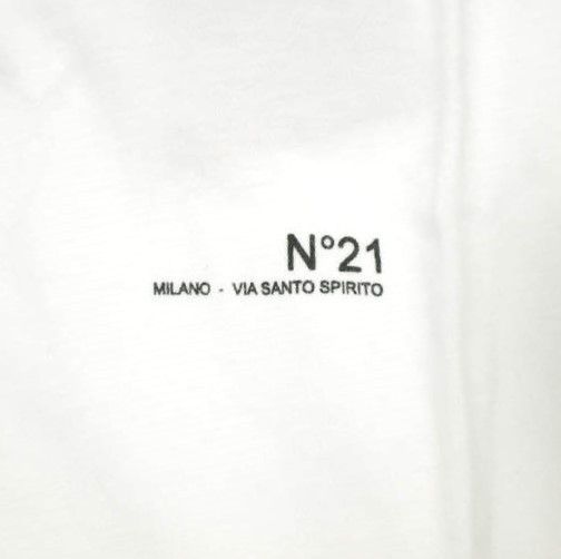 Other Other N°21 Logo Print Cotton Sleeveless T-shirt Cotton T-Shirts 22SW-F101-4203 DUTY FREE for USA Size ONE SIZE - 6 Thumbnail
