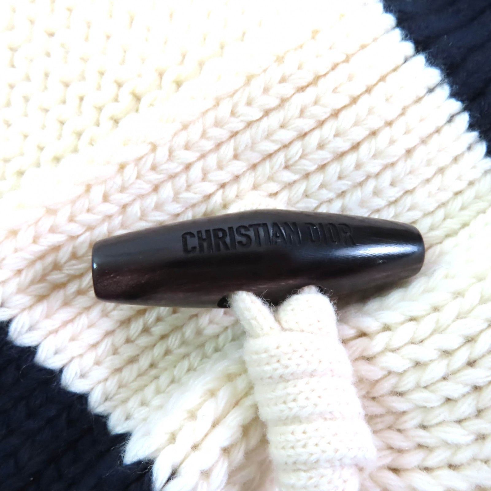 Dior Dior Christian Dior Duffel coat Knit Coat Cotton Outerwear 144M01AM318 DUTY FREE for USA Size ONE SIZE - 7 Thumbnail