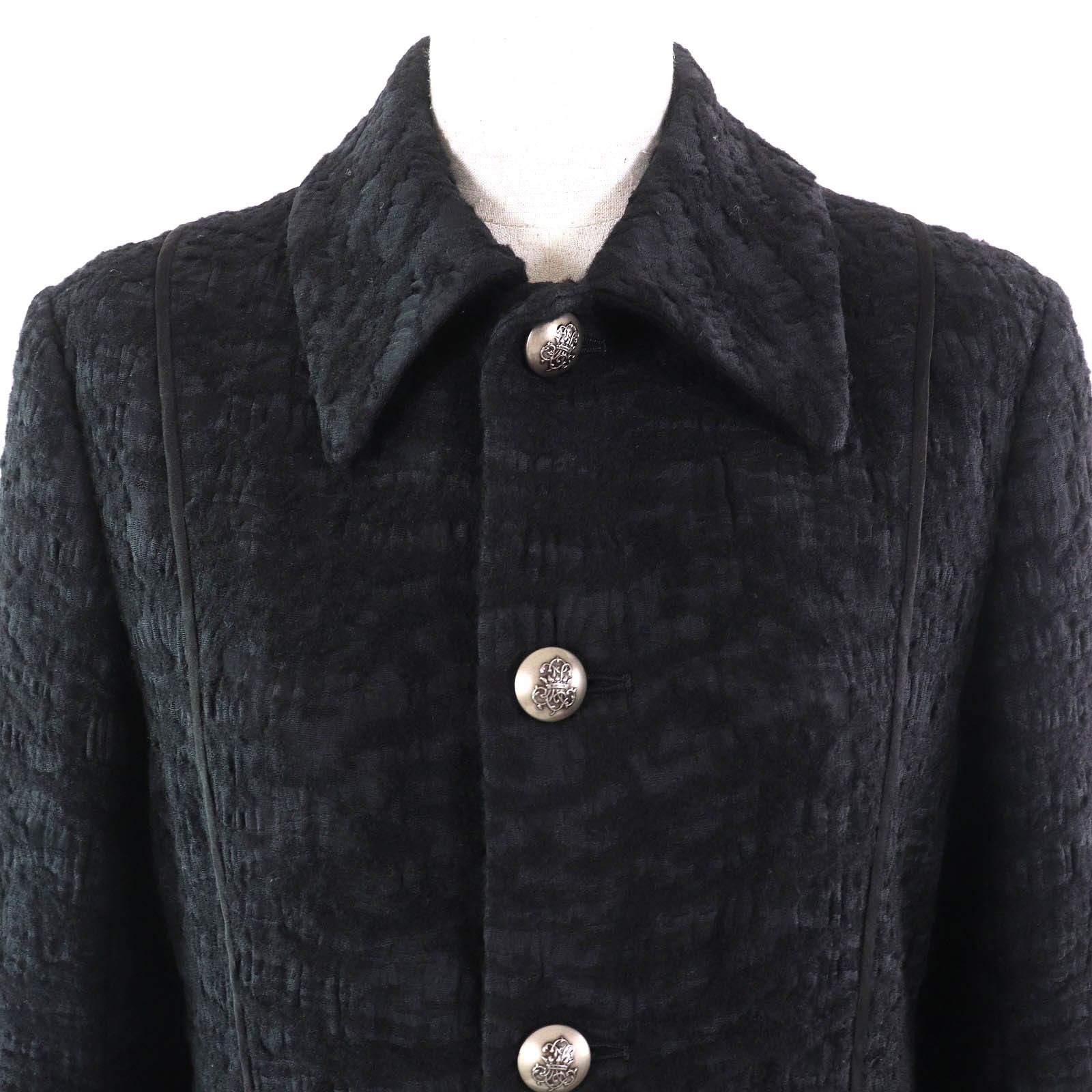 Other Other BLAMINK Design button Jacquard Rayon Jacket Others Tops 7925-299-0340 DUTY FREE for USA Size ONE SIZE - 4 Thumbnail