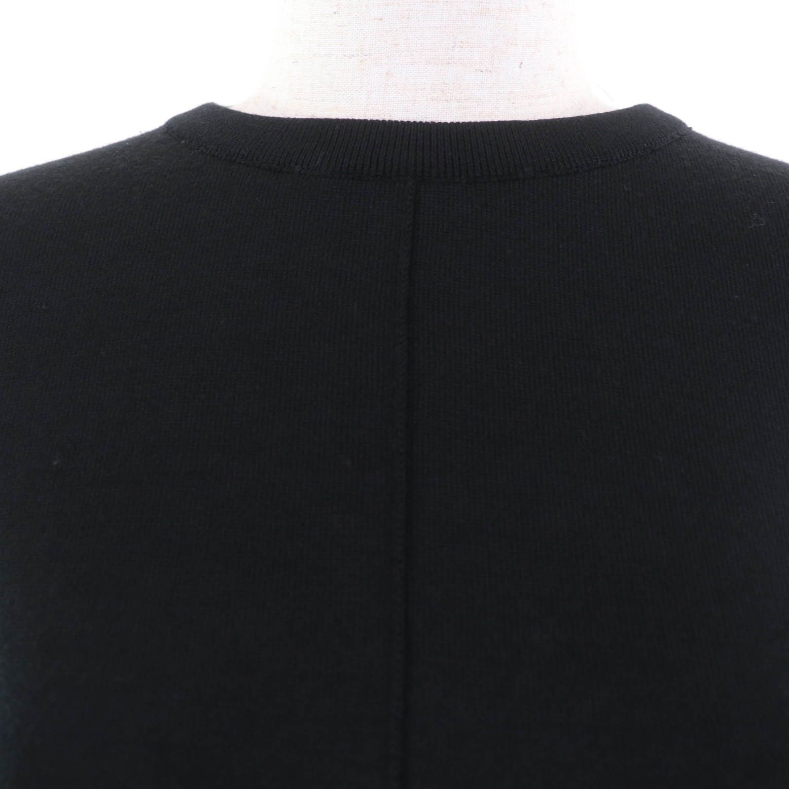 Valentino Valentino Valentino Knit Race Switching Wool Knitwear Cotton Tops QB2KC30M44A DUTY FREE for USA Size ONE SIZE - 4 Thumbnail