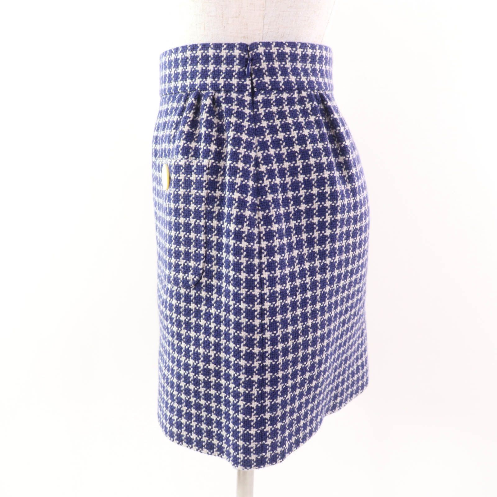 Miu Miu Miu Miu Miu Miu Mini skirt Wool Skirt Natural Material Skirts MG1569 DUTY FREE for USA Size ONE SIZE - 3 Thumbnail