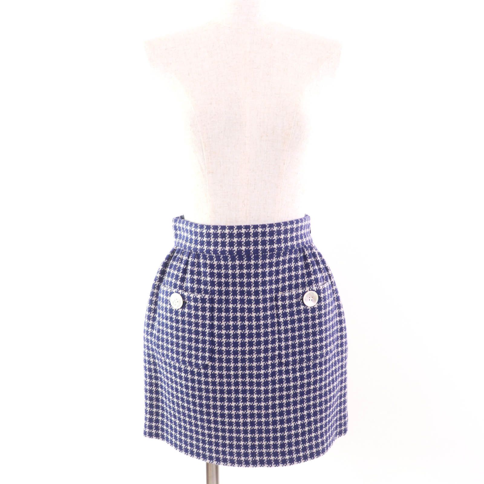 Miu Miu Miu Miu Miu Miu Mini skirt Wool Skirt Natural Material Skirts MG1569 DUTY FREE for USA Size ONE SIZE - 2 Thumbnail