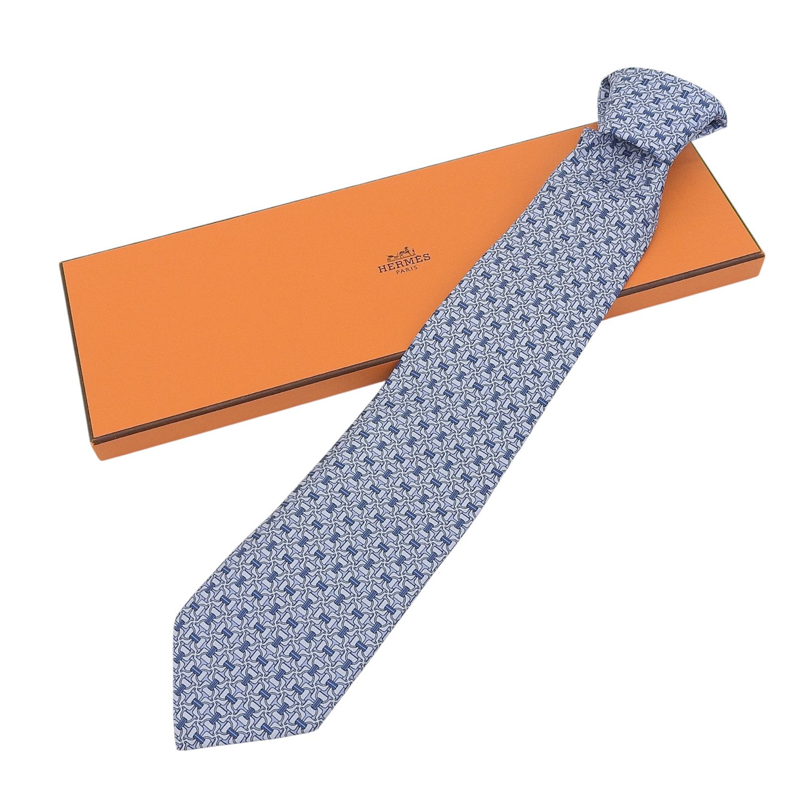 Hermes Hermes Hermes Clavat Chaine d'Ancre Silk Tie Others Necktie DUTY FREE for USA Size ONE SIZE - 2 Thumbnail