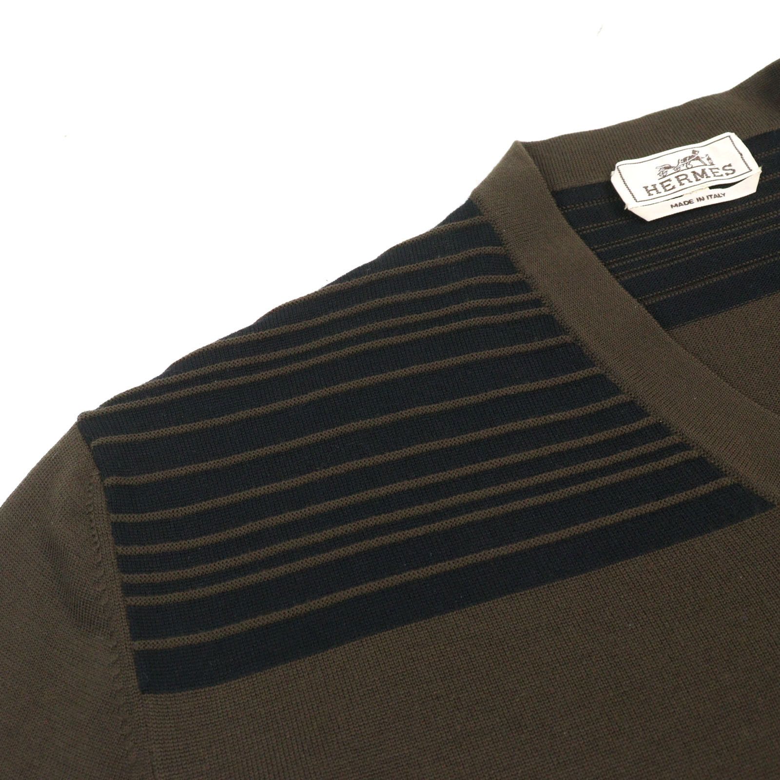 Hermes Hermes Hermes Knit Wool Knitwear Cotton Tops DUTY FREE for USA Size ONE SIZE - 4 Thumbnail