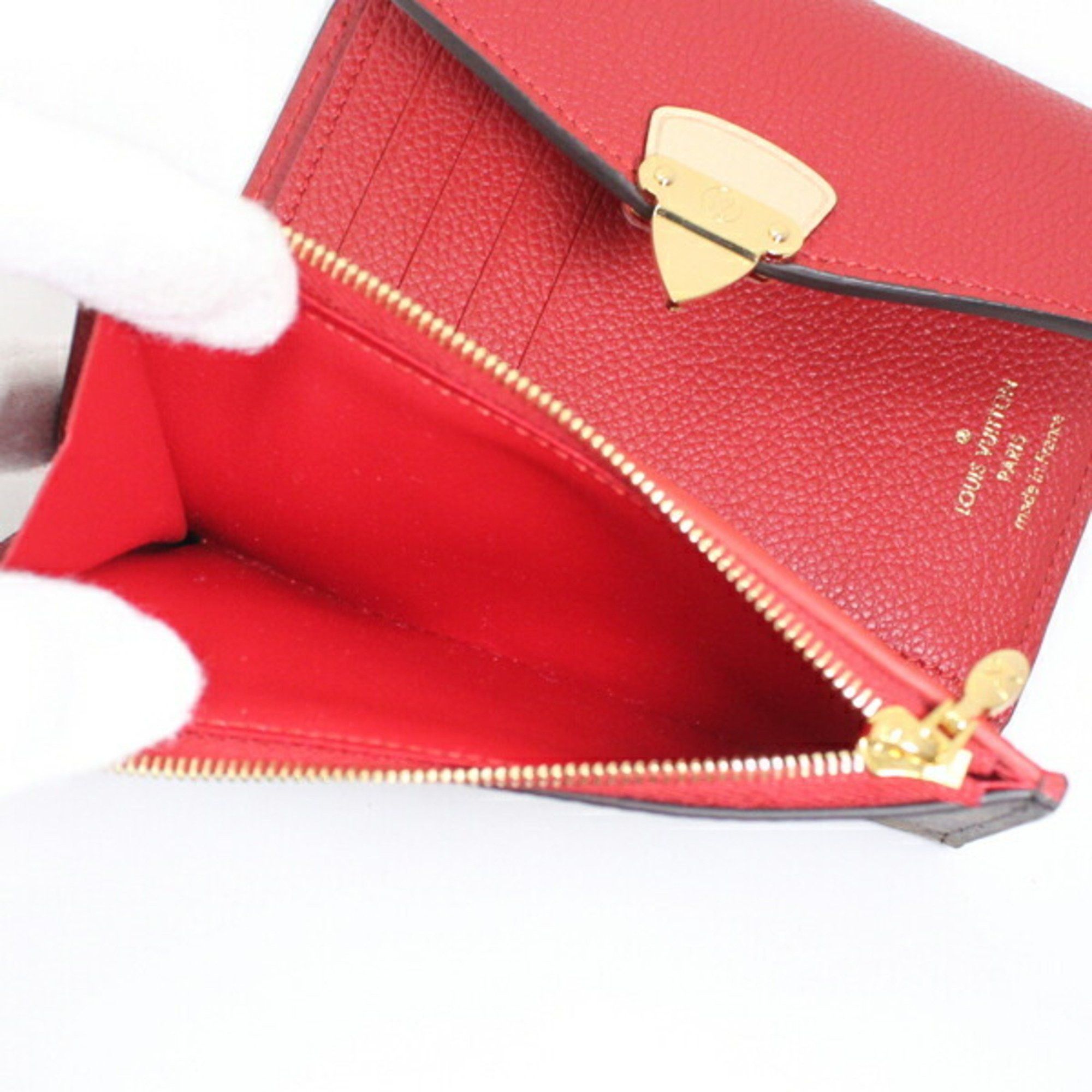 Louis Vuitton Louis Vuitton Women's Trifold Wallet, Portefeuille Pallas Compact, Monogram, Brown and Red, M67478, LOUIS VUITTON Wallet & Coin Purse, TK1780 Size ONE SIZE - 10 Thumbnail