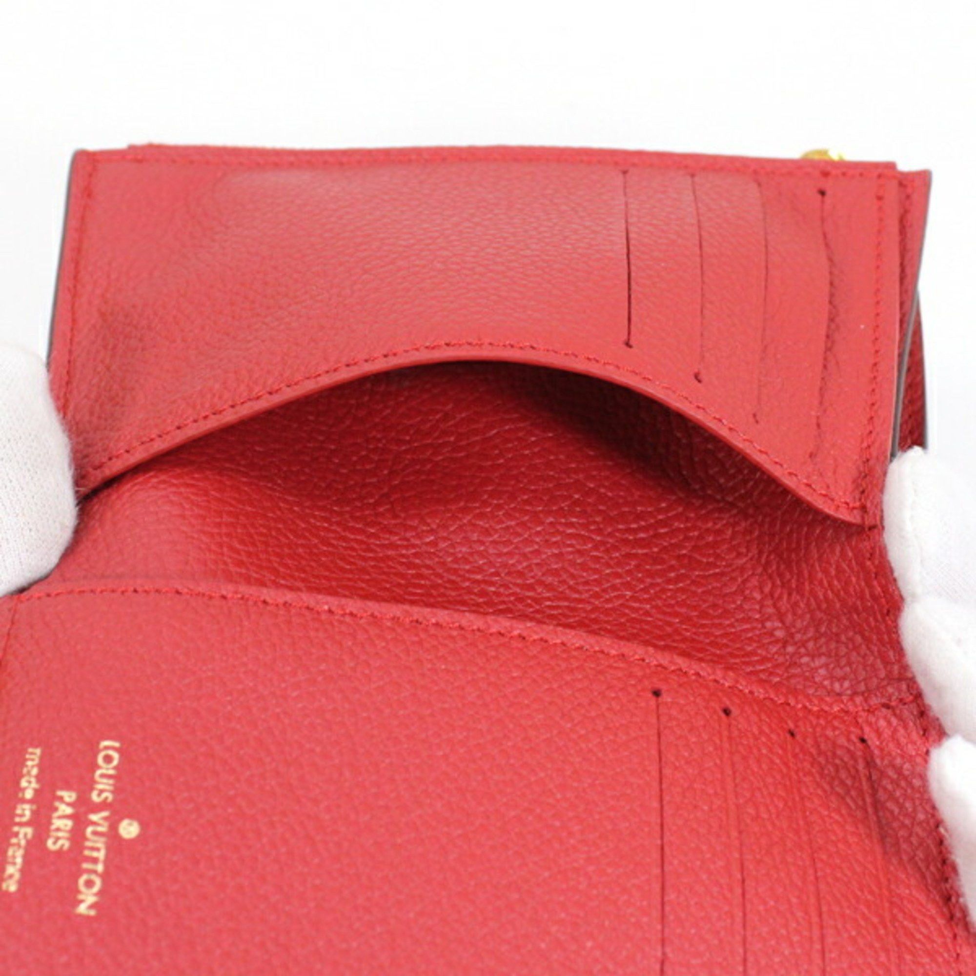Louis Vuitton Louis Vuitton Women's Trifold Wallet, Portefeuille Pallas Compact, Monogram, Brown and Red, M67478, LOUIS VUITTON Wallet & Coin Purse, TK1780 Size ONE SIZE - 9 Thumbnail