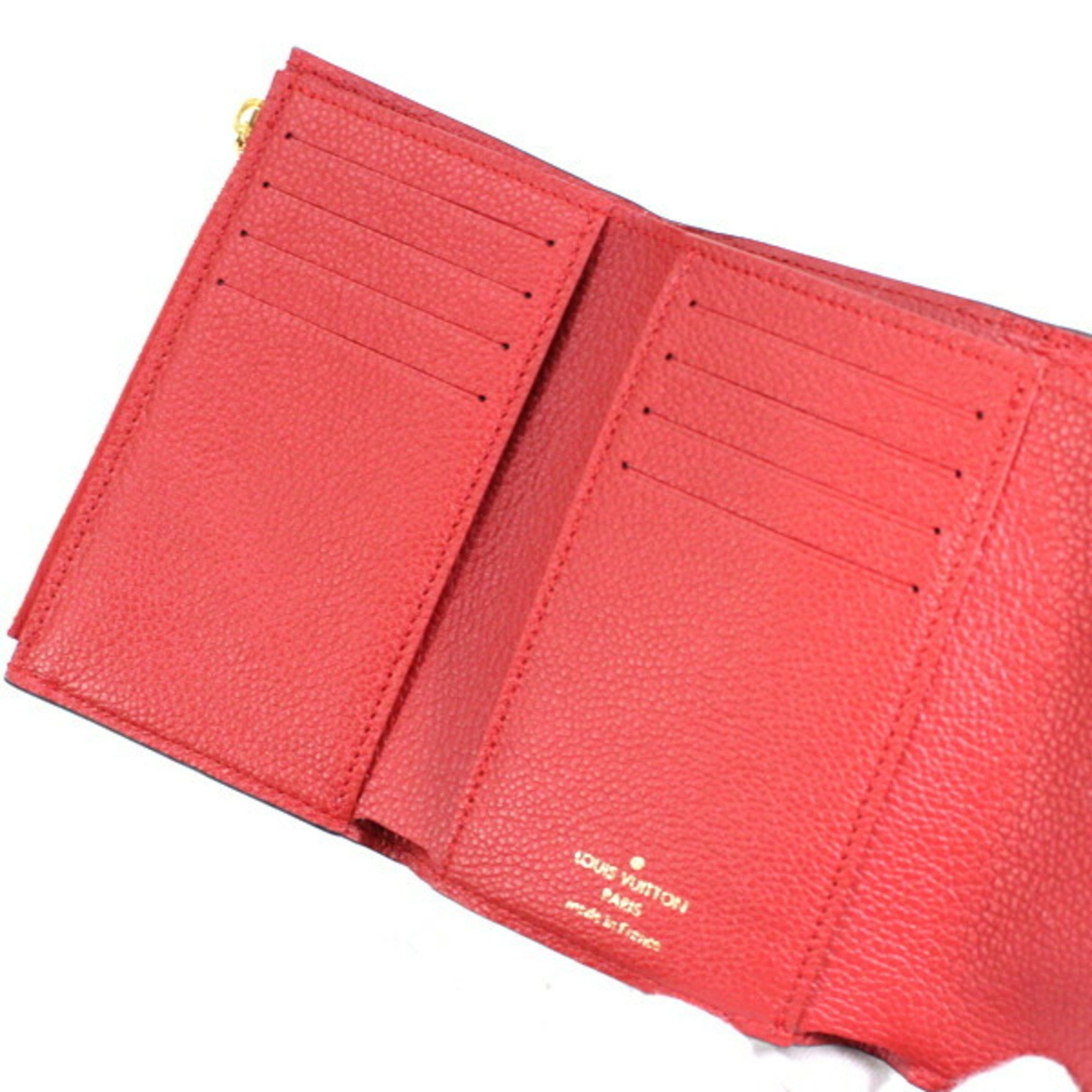 Louis Vuitton Louis Vuitton Women's Trifold Wallet, Portefeuille Pallas Compact, Monogram, Brown and Red, M67478, LOUIS VUITTON Wallet & Coin Purse, TK1780 Size ONE SIZE - 7 Thumbnail
