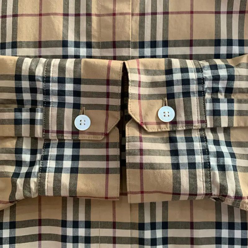 Burberry Burberry Multicolored Cotton Long Sleeve Shirt Size M / US 6-8 / IT 42-44 - 5 Thumbnail
