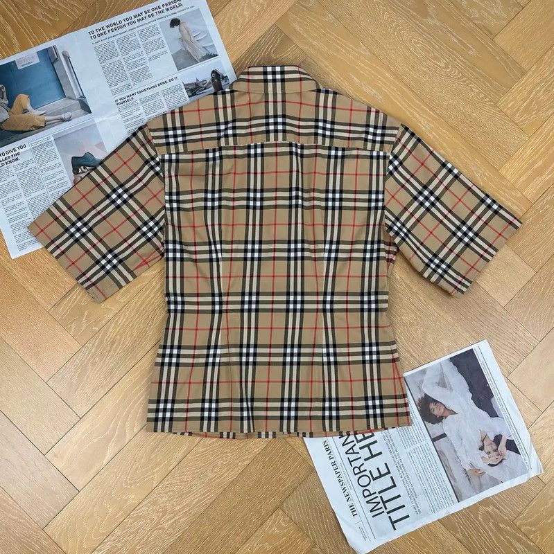 Burberry Burberry Multicolor Checked Women's Shirt Size M / US 6-8 / IT 42-44 - 2 Thumbnail