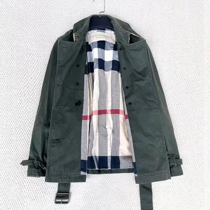 Burberry Burberry Women's Military Green Short Coat Size S / US 4 / IT 40 - 4 Thumbnail
