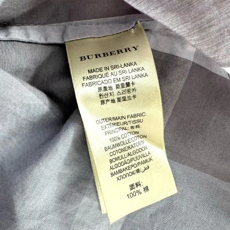 Burberry Burberry Gray Cotton Women's Shirt Size S / US 4 / IT 40 - 6 Thumbnail