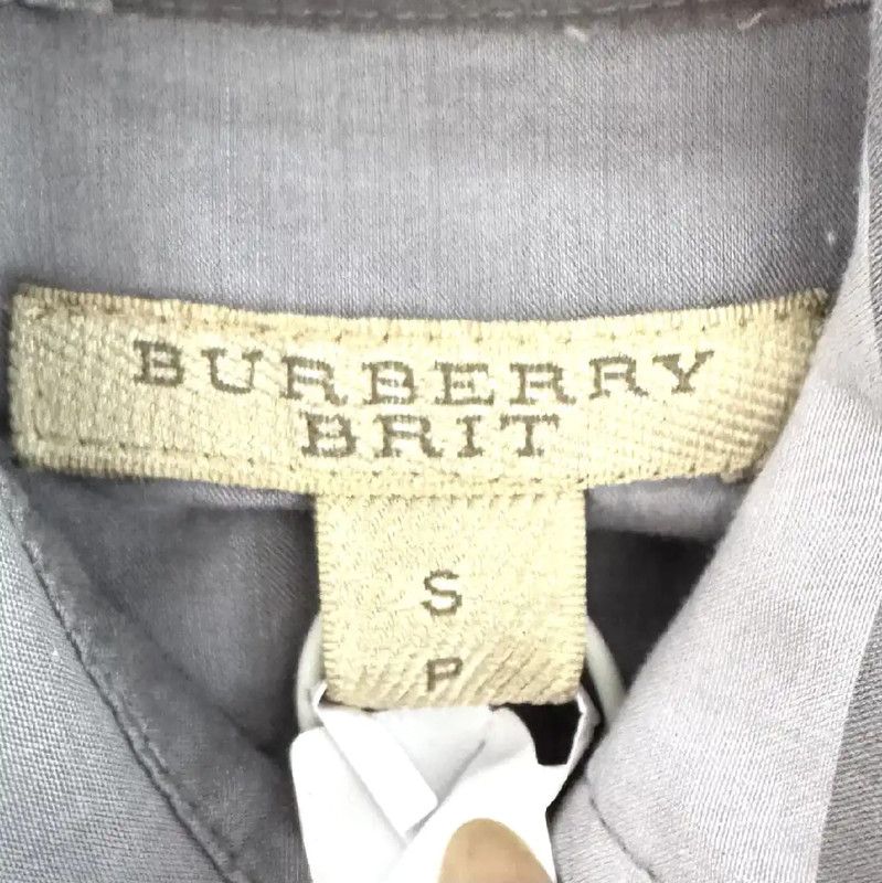 Burberry Burberry Gray Cotton Women's Shirt Size S / US 4 / IT 40 - 3 Thumbnail