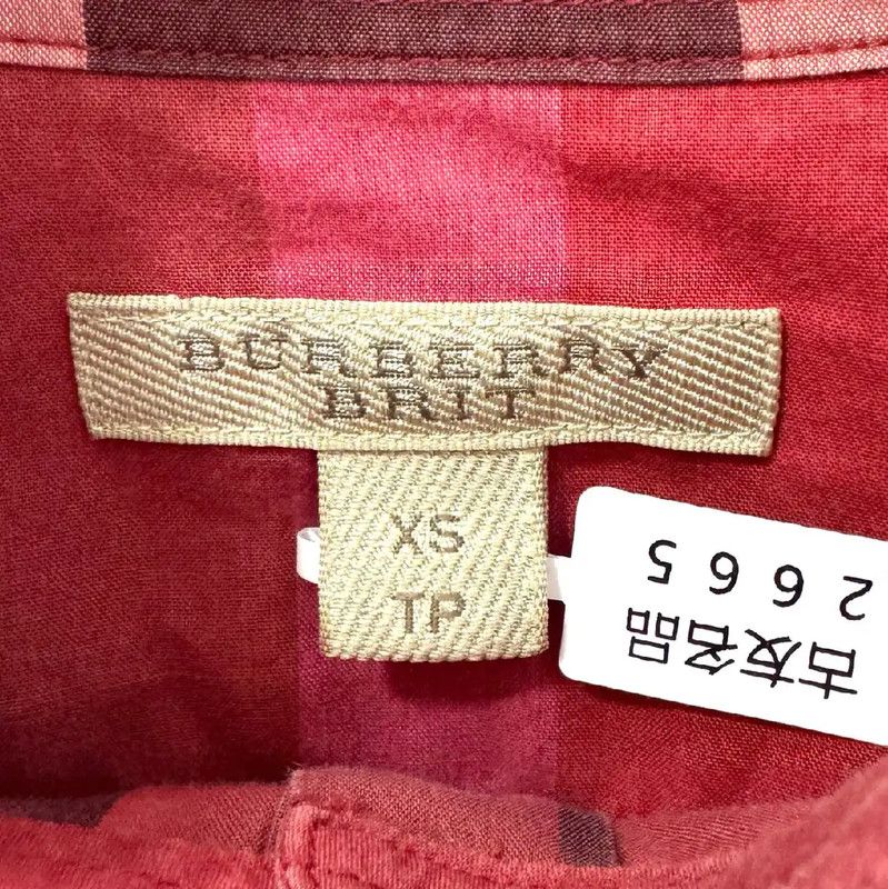 Burberry Burberry Red Cotton Women's Shirt Size XS / US 0-2 / IT 36-38 - 3 Thumbnail