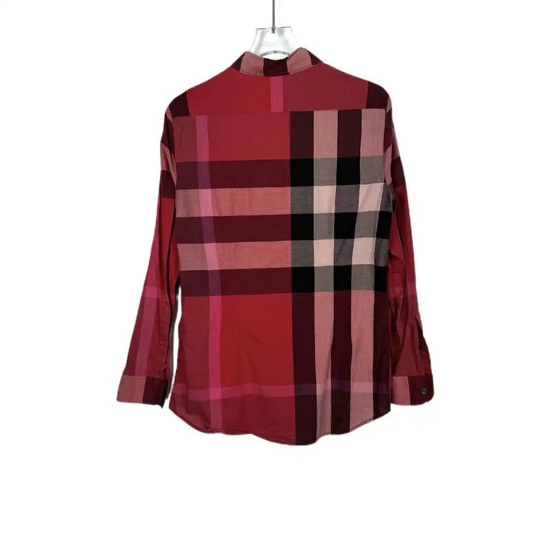 Burberry Burberry Red Cotton Women's Shirt Size XS / US 0-2 / IT 36-38 - 2 Thumbnail