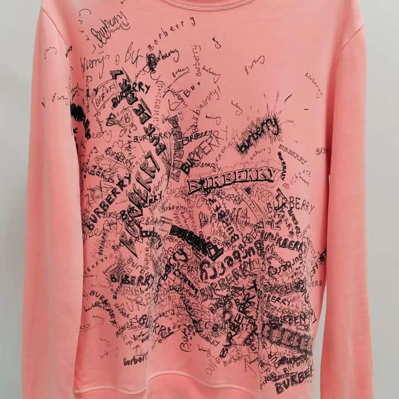 Burberry Burberry Pink Cotton Women's Sweatshirt Size S / US 4 / IT 40 - 5 Thumbnail