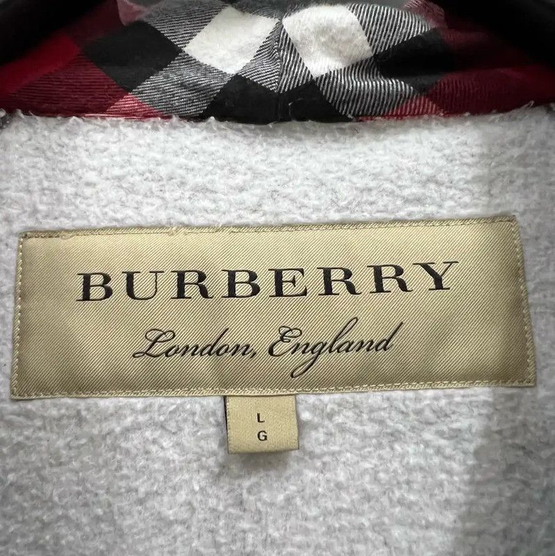 Burberry Burberry Gray Cotton Jacket for Women Size L / US 10 / IT 46 - 4 Thumbnail