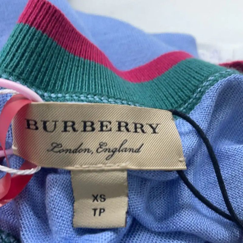 Burberry Burberry Color Block Silk Women's Cardigan Size XS / US 0-2 / IT 36-38 - 3 Thumbnail