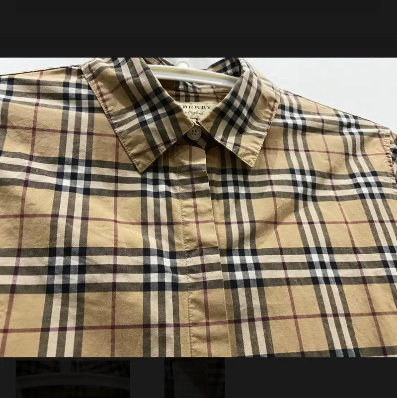 Burberry Burberry Yellow Cotton Women's Shirt Size M / US 6-8 / IT 42-44 - 2 Thumbnail