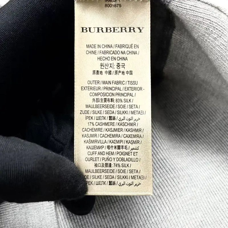 Burberry Burberry Grey Silk Blend Hoodie for Women Size M / US 6-8 / IT 42-44 - 5 Thumbnail