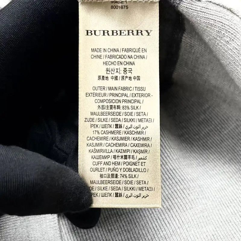 Burberry Burberry Grey Silk Blend Hoodie for Women Size M / US 6-8 / IT 42-44 - 4 Thumbnail
