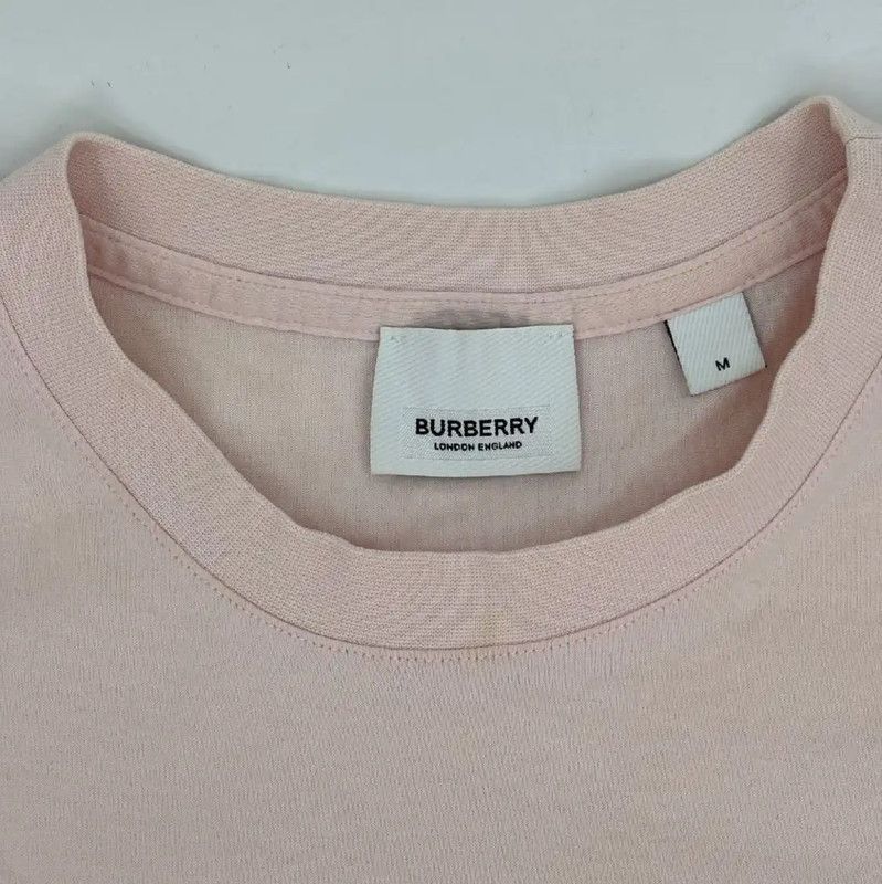 Burberry Burberry Summer Pink Cotton Short Sleeve T-Shirt Size M / US 6-8 / IT 42-44 - 4 Thumbnail