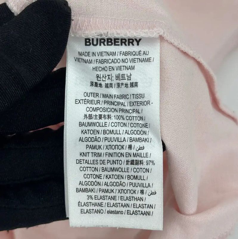 Burberry Burberry Summer Pink Cotton Short Sleeve T-Shirt Size M / US 6-8 / IT 42-44 - 9 Thumbnail