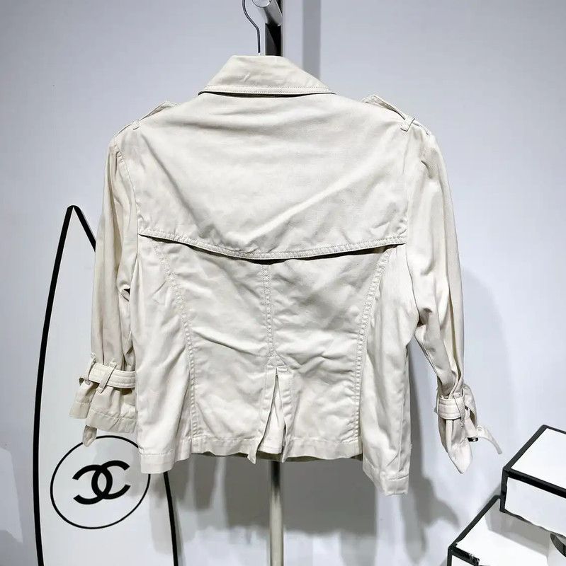 Burberry Burberry Women's Short Cotton Trench Coat Size M / US 6-8 / IT 42-44 - 2 Thumbnail