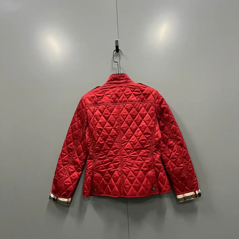 Burberry Burberry Red Cotton Women’s Jacket for Spring Size S / US 4 / IT 40 - 2 Thumbnail