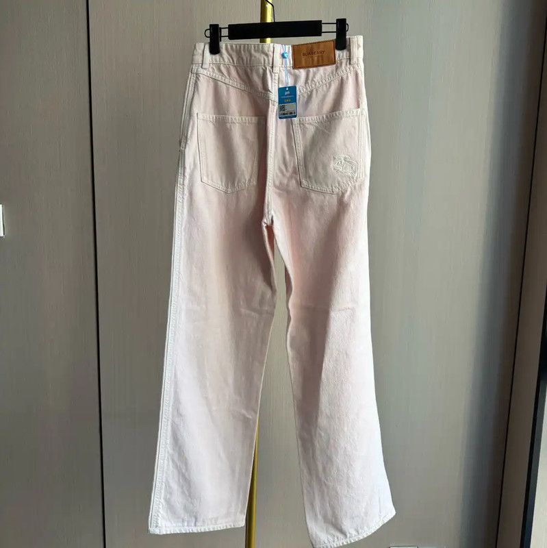 Burberry Burberry Pink Cotton Women's Jeans Size 28" / US 6 / IT 42 - 2 Thumbnail
